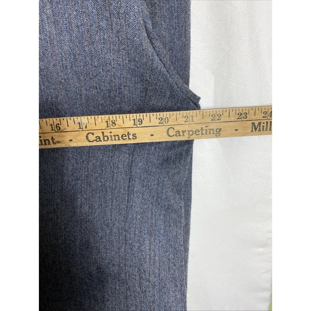 Pinstriped USA‎ Made Vintage Kuppenheimer Mens Suit Jacket Wool 42 Grey
